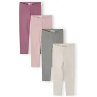 MINOTI Leggings ljusgrå / gråmelerad / syrén / orkidé
