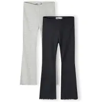 MINOTI Leggings gråmelerad / svart