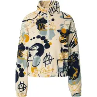 Iriedaily Arkta Teddy Troyer Hoodie med Dragkedja offwhite, XS