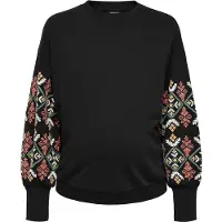 ONLY Maternity Sweatshirt 'Brooke' pastellgrön / ljusröd / svart / vit