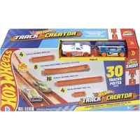 Mattel HOT WHEELS stort utbyggnadsspårset + 2 bilmodeller (JDW42)