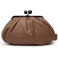 Weekend Max Mara Clutchväska 'Cubico' brun