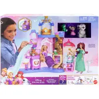 Disney Princess -husdjursslott med 7 lekområden, 3 djurkompisar och över 20 möbler och tillbehör, 3 År, Pojke/flicka, 516 mm, 1,39 kg, Multifärg