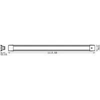 Osram Pendellampa OFFICE LINE, Vitt / opal, Arbetsrum / kontor, Syntetmaterial