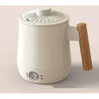 Yiran Furniture 600ml Travel Electric Hot Cup Mini Gröt Soppa Stew Boil Waterkokare Multifunktionell Vattenkokare Bärbar Nudelkokgryta 220V AU vit