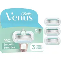 Venus - Pro Smooth Sensitive Razor Blades - Green/White - 3 pcs