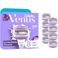 Gillette Venus - ComfortGlide Breeze Razor Blades - Purple/White - 8 pcs
