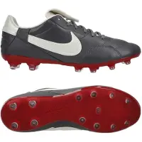 Nike Premier III FG - Grå/Metallic Summit Vit/Varsity Red - Gräs (FG), storlek 47