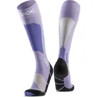 X-socks - Skidstrumpor - Ski Discover Merino OTC Muted Lavender/Light Sand för UnisexUll - Storlek 45-47 - Lila