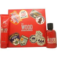 Dsquared2 Wood Red 2 Piece Gift Set: Eau De Toilette 100ml - Body Lotion 150ml