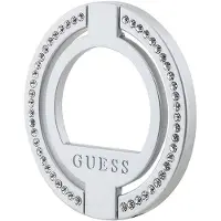 GUESS MagSafe Ring Rhinestone-hållare - silver