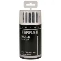 Terrax Din 338 Type N Hss Laminated Borrset 19 Bitar