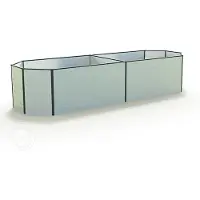 GFP Odlingslåda, 299 x 119 x 77 cm, aluminium anodiserad
