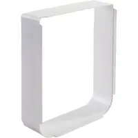 Sureflap dörrlucka med mikrochip, stor - förlängning av tunnel, vit