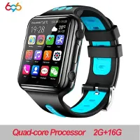 Essager H1/w5 4g Gps Wifi Plats Student/barn Smart Watch Telefon Android System Klocka App Installera Blue Tooth Smartwatch Sim Card Boy standard