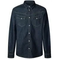Pepe Jeans Western Regular Denim Skjorta Med Långa ärmar
