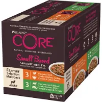 Wellness Core Core Small Breed Savoury Medleys Farmer multipack (3x2 smaker, 6x85g/510g)