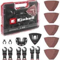 Einhell 708136 XLPLUS-CASE HCS, Aluminiumoxid, Krom-vanadin-stål Multiverktyg Value Pack 1 set