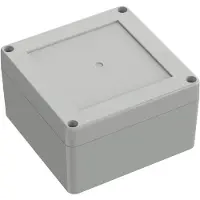 TRU COMPONENTS TC-10860512 Universalhölje 105 x 105 x 60.10 Polykarbonat Ljusgrå 1 st