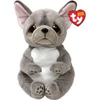 TY INC. gosedjur TY Beanie Bellies WILFRED hund grå 24 cm 43212