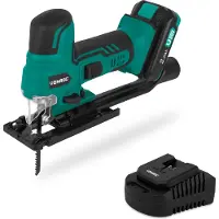 Vonroc Sticksåg 20V – Inkl. 2.0Ah batteri, snabbladdare & 2 sågblad – Ergonomiskt bygelhandtag, variabel hastighet & pendelfunktion