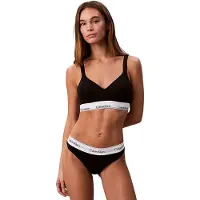 Calvin Klein Underwear Icon Cotton Thong, svart