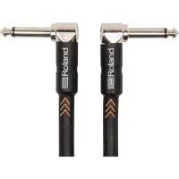 Roland Black Series Instrument Cable Angled/Angled 1/4" Jack 1m