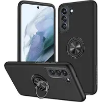 Mtp Products Samsung Galaxy S21 FE 5G Magnetiska Ring Grip Skal - Svart