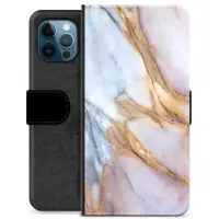 Mtp Products iPhone 12 Pro Premium Plånboksfodral - Elegant Marmor