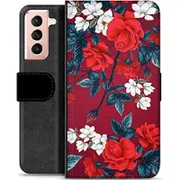 Mtp Products Samsung Galaxy S21 5G Premium Plånboksfodral - Vintage Blommor