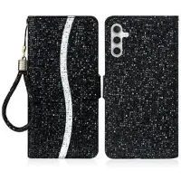 Mtp Products Samsung Galaxy A16 Plånboksfodral med glitter - Svart