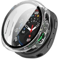 Mtp Products Samsung Galaxy Watch8 Plastskal med Härdat Glas Skärmskydd - 40mm - Klar