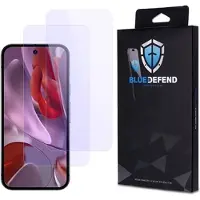 BlueDefend Google Pixel 9a Anti-Blue Light skärmskydd av härdat glas - 2 st.