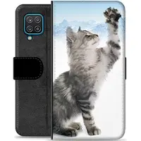 Mtp Products Samsung Galaxy A12 Premium Plånboksfodral - Kat
