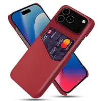 Mtp Products iPhone 17 Pro Max KSQ Skal med Korthållare - Röd