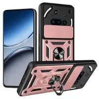 Mtp Products Nothing Phone (3a) Hybrid Skal med Roterande Ring med Kameraskydd - Roséguld