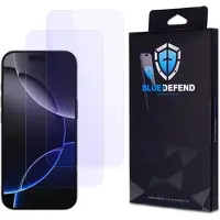 BlueDefend iPhone 16 Pro Max Anti-Blue Light skärmskydd av härdat glas - 2 st.