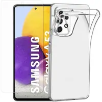 Saii 2-i-1 Samsung Galaxy A53 5G TPU Skal & Härdat Glas Skärmskydd