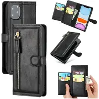 Mtp Products iPhone 11 Pro Multifunktionellt Vintage Plånboksfodral - Svart