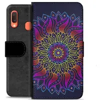 Mtp Products Samsung Galaxy A20e Premium Plånboksfodral - Färgrik Mandala