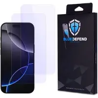 BlueDefend iPhone 16 Pro Anti-Blue Light skärmskydd av härdat glas - 2 st.