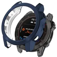 Mtp Products Garmin Fenix 7X/7X Solar Elektropläterat TPU-skal - Midnattsblå