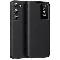 Mtp Products Samsung Galaxy S22 5G Smart Clear View Flip Skal med kortplats - Svart