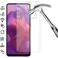 Mtp Products Motorola Moto G24 Härdat Glas Skärmskydd - 9H, 0.3mm - Case Friendly - Klar
