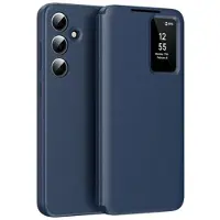 Mtp Products Samsung Galaxy S24 Smart Clear View Flip Skal med kortplats - Safir