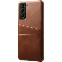 Mtp Products Samsung Galaxy S22 5G KSQ Belagt Plastskal med Kortplatser - Brun