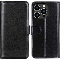 Mtp Products iPhone 14 Pro Plånboksfodral med Stativfunktion - Svart