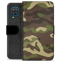 Mtp Products Samsung Galaxy A12 Premium Plånboksfodral - Kamouflage