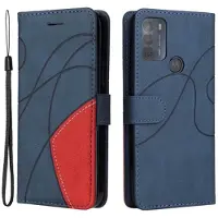 Mtp Products Bi-Color Series Motorola Moto G50 Plånboksfodral - Blå