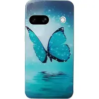 Mtp Products Google Pixel 8a Stiligt Ultra-Slim TPU-skal - Blå Fjäril